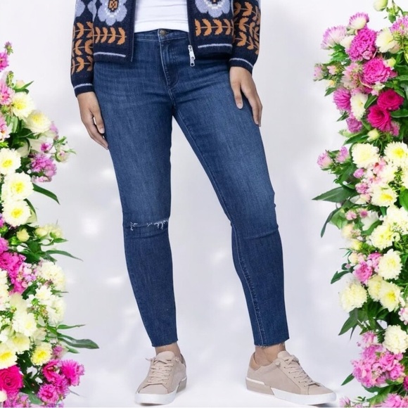 Rag & Bone Cate Mid-Rise Ankle Skinny Medium Wash Blue Size 28 - Picture 1 of 10